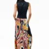 Mouwloze jurk met print