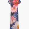 Mouwloze jurk met print