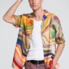 Overhemd met abstracte print