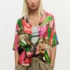 Overhemd met bloemenprint