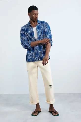 Overhemd met geometrische print