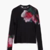 Overhemd met gepixelde bloemen