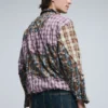 Overhemd met lange mouwen en geruite patches