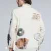 Overhemd met mozaïekpatches