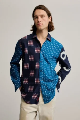 Overhemd met patchprint