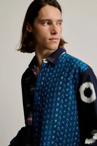 Overhemd met patchprint