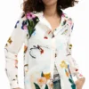 Overhemden met bloemencollage
