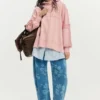 Oversized sweatshirt met capuchon