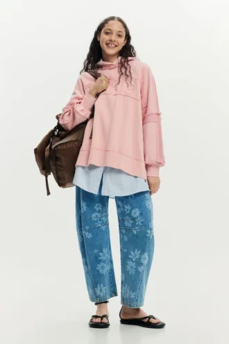 Oversized sweatshirt met capuchon