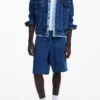 Patchwork denim jas