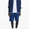 Patchwork denim overhemd