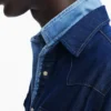 Patchwork denim overhemd