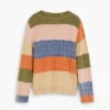 Patchwork gebreide trui