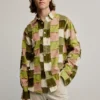 Patchwork geruit overhemd