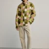 Patchwork geruit overhemd