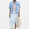 Patchwork-overhemd met korte mouwen
