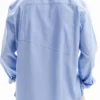 Patchwork popeline overhemd