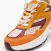 Patchwork-Sneakers van gespleten leer