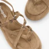 Platform leren Sandalen