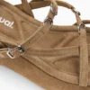 Platform leren Sandalen