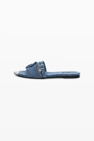 Platte denim Sandalen