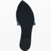 Platte denim Sandalen