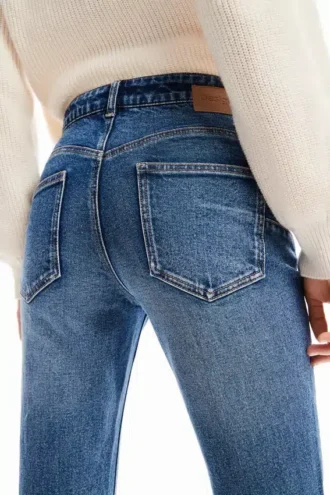 Push-up skinny jeans met bloemenprint