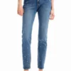 Push-up skinny jeans met bloemenprint