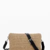 Raffia-schoudertas