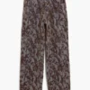 Rechte broek met textuur
