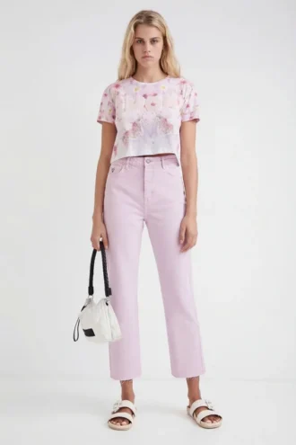 Rechte cropped Jeans