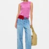 Rechte Jeans met omgekeerd effect