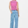 Rechte Jeans met omgekeerd effect