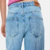 Rechte Jeans met omgekeerd effect