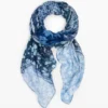 Rechthoekige sjaal met denim patches