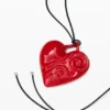 Rode hartvormige Zalio-ketting