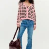 Roze gehaakt vest