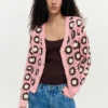 Roze gehaakt vest
