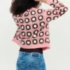 Roze gehaakt vest