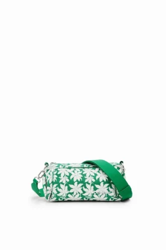 S Crossbodytas met bloemenprint en textuur