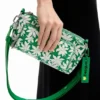 S Crossbodytas met bloemenprint en textuur