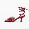 Sandalen met bloemenapplicatie
