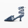 Sandalen met bloemenapplicatie