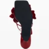 Sandalen met bloemenapplicatie