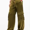 Satijnen cargobroek