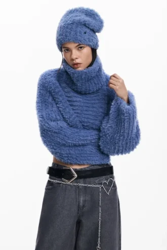 Set met cropped trui en muts