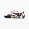 Sneakers met patchwork en dierenprint