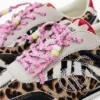 Sneakers met patchwork en dierenprint