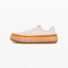 Sneakers met veelkleurige zool