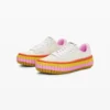 Sneakers met veelkleurige zool